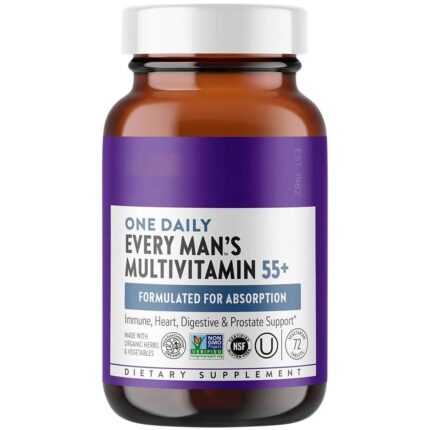 Every Man's Multivitamin One Daily for Men 55+ - Whole Food Multivitamin with Astaxanthin (48 Tablets)