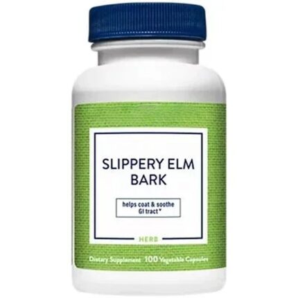 Slippery Elm Bark - Helps Coat & Soothe GI Tract (100 Vegetable Capsules)
