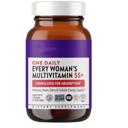 Every Woman's One Daily Multivitamin for Women 55+ - Whole-Food Complex (24 Tablets)
