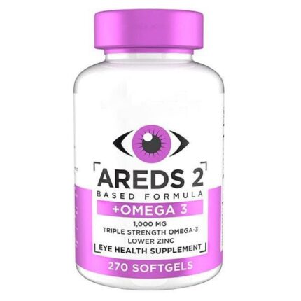 AREDS 2 + Omega-3 Macular Health Formula, Eye Health Vitamin (270 Softgels)