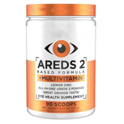 AREDS 2 Powder + Multivitamin All-in-One, Natural Orange Flavor (90 Scoops)